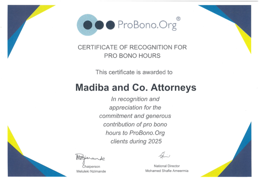 PROBONO CERTIFICATE 2